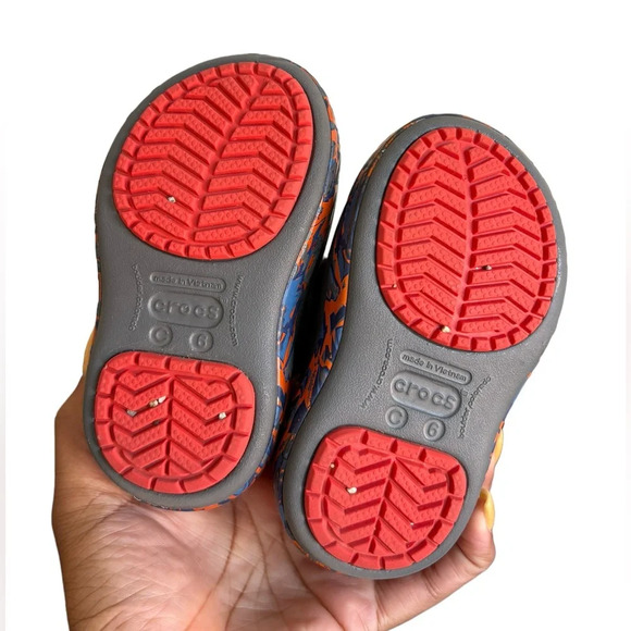 Crocs RoboSaur Rex Lodge Point Light Rain Boot Toddler Size 6 LIGHTS UP - Picture 5 of 16